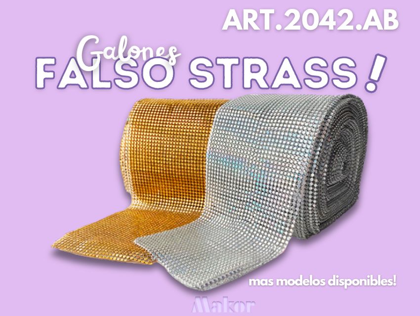 GALONES DE FALSO STRASS